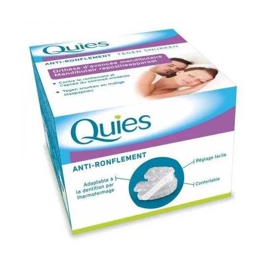 Quies Orthèse d'avancée mandibulaire Anti-ronflement Quies Orthèse d'avancée mandibulaire Anti-ronflement