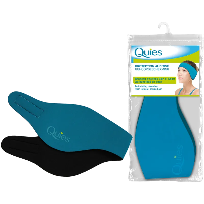 Quies Protection Auditive Bandeau d'Oreilles Bain et Sport Grande Taille
