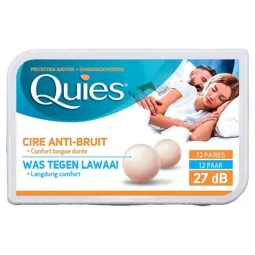 Quies Protection Auditive Cire Naturelle 12 Paires