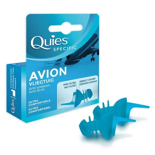 Quies Protection Auditive Filtre Anti-Pression 1 Paire Adulte Quies Protection Auditive Filtre Anti-Pression 1 Paire Adulte