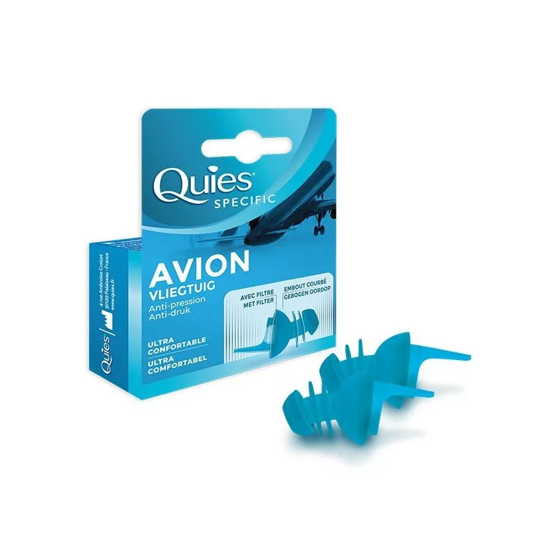 Quies Protection Auditive Filtre Anti-Pression 1 Paire Adulte Quies Protection Auditive Filtre Anti-Pression 1 Paire Adulte