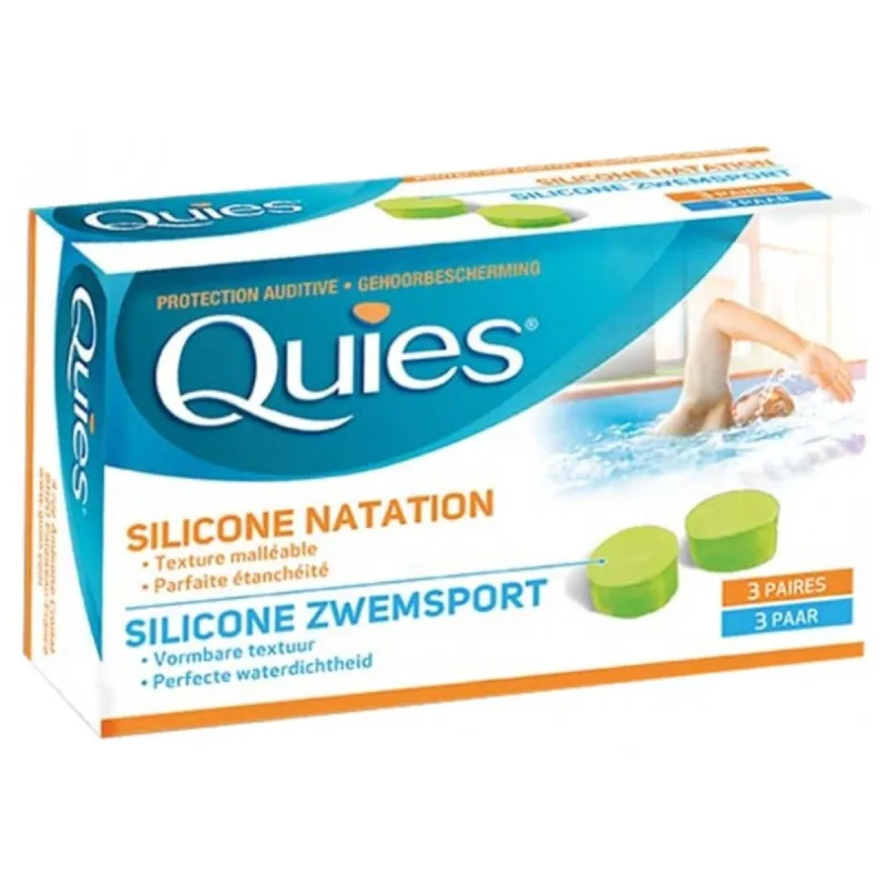 Quies Protection Auditive Silicone Natation Pour Adulte