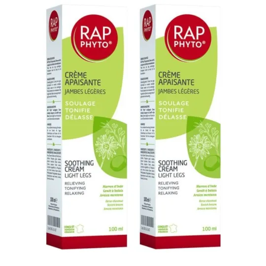 Rap Phyto Crème Jambes Lourdes 2X100ml Rap Phyto Crème Jambes Lourdes 2X100ml