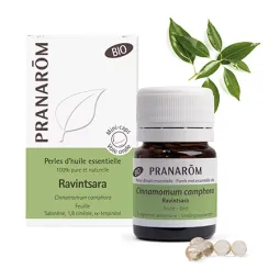 Ravinstara Bio x60 Perles d'Huile Essentielle Pranarôm