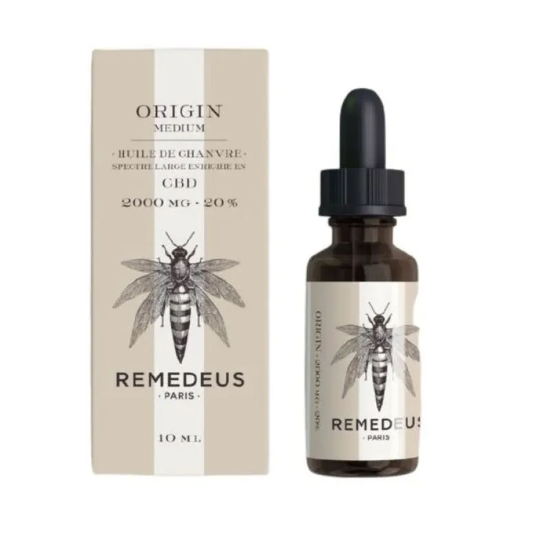 Remedeus Origin Huile de Chanvre CBD 10ml-20%