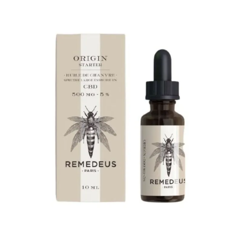 Remedeus Origin Huile de Chanvre CBD 10ml-5%