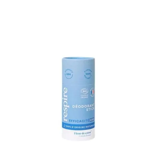 Respire Déodorant Stick Fleur de Coton Bio et Vegan 50g