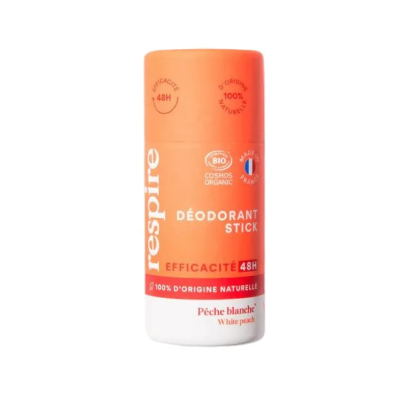 Respire Déodorant Stick Pêche Blanche Bio Vegan 50g