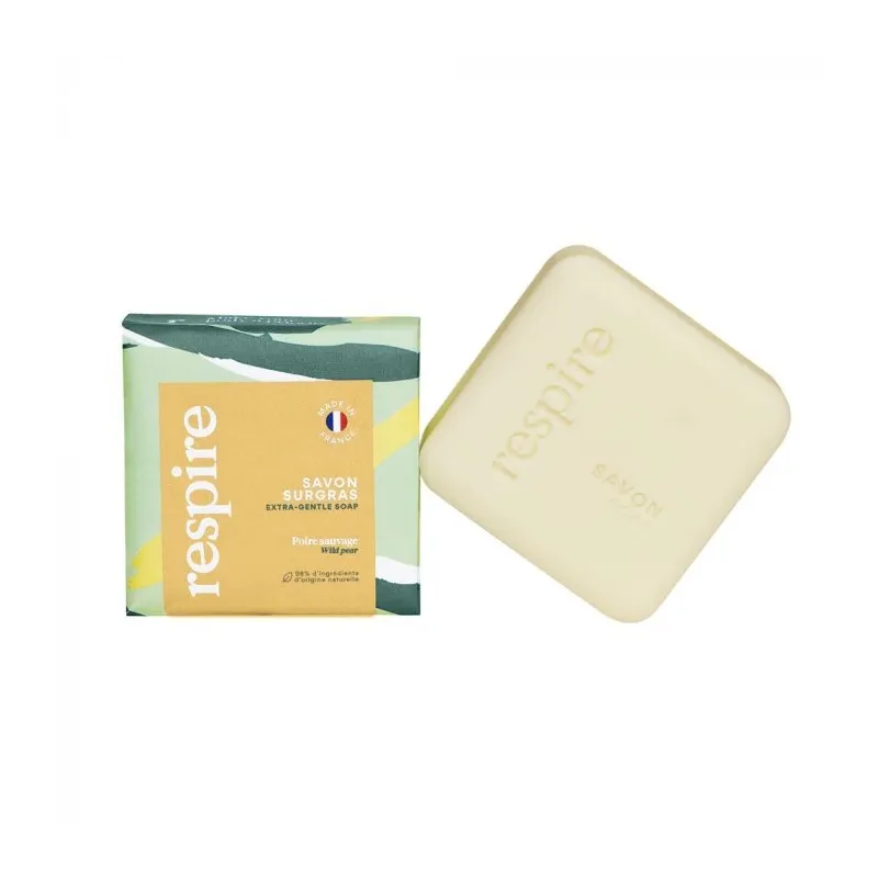 Respire Savon Surgras Poire Sauvage Naturel Vegan 100g