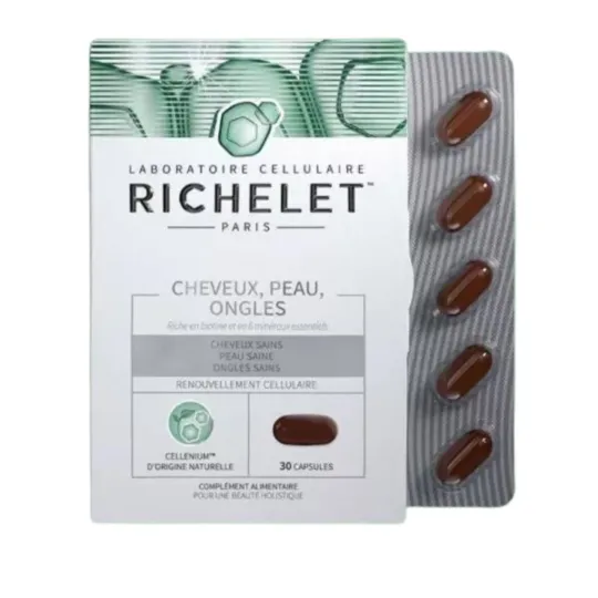 Richelet Cheveux Peau Ongles 30 Capsules Richelet Cheveux Peau Ongles 30 Capsules