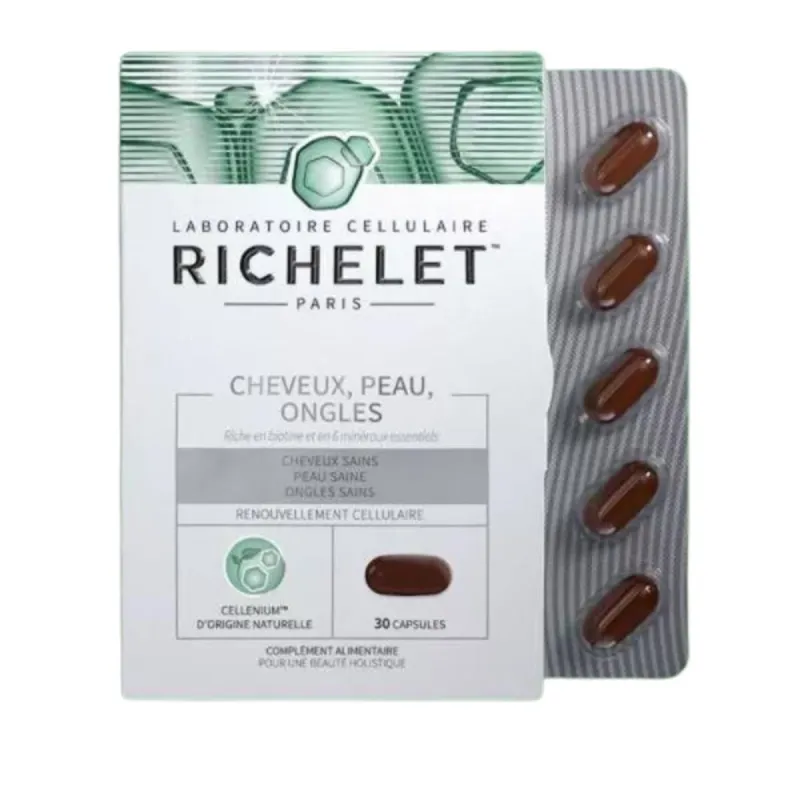 Richelet Cheveux Peau Ongles 30 Capsules Richelet Cheveux Peau Ongles 30 Capsules