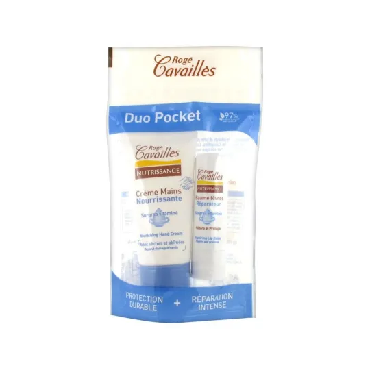 Rogé Cavaillès Nutrissance Duo Pocket Créme Mains 30ml + Baume Lèvres 5 Rogé Cavaillès Nutrissance Duo Pocket Créme Mains 30ml + Baume Lèvres 5