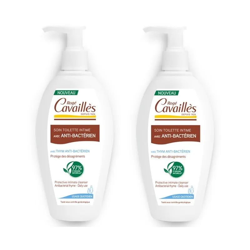Rogé Cavaillès Soin Toilette Intime Avec Anti-Bactérien lot 2x250ml