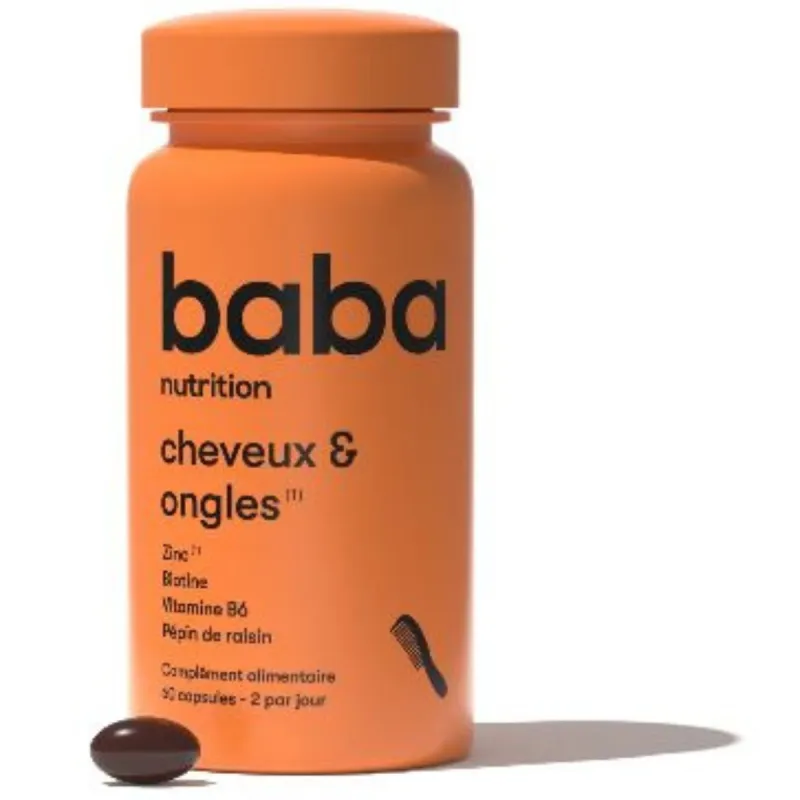 Baba Nutrition Cheveux et Ongles 60 Capsules
