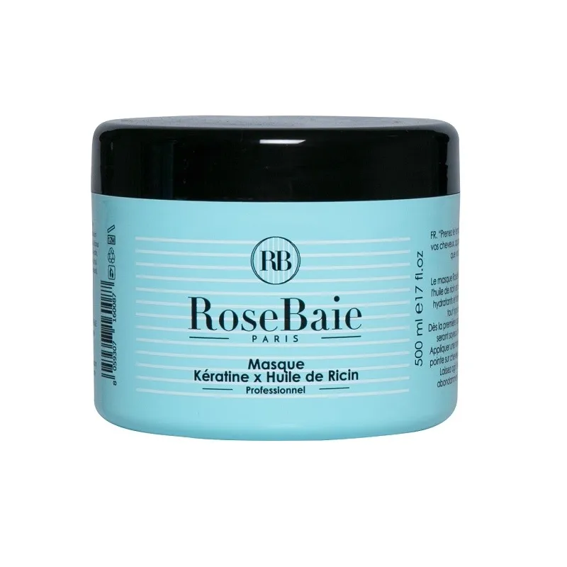 RoseBaie Kératine Huile de Ricin Masque 500ml RoseBaie Kératine Huile de Ricin Masque 500ml
