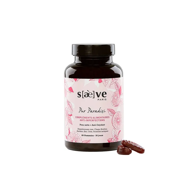 Saève Pur Paradisi 60 gummies anti-imperfections