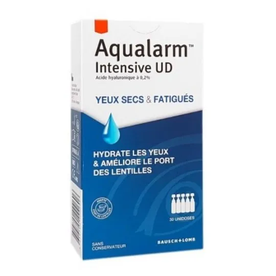 Bausch&Lomb Aqualarm Intensive UD Yeux Secs & Fatigués 30 Unidoses Bausch&Lomb Aqualarm Intensive UD Yeux Secs & Fatigués 30 Unidoses