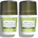 Sanoflore Déodorant 24 Heures Citrus Bio et Vegan 2X50ml