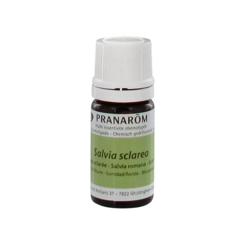 Sauge Sclarée Bio 5ml Huile Essentielle Pranarôm Sauge Sclarée Bio 5ml Huile Essentielle Pranarôm