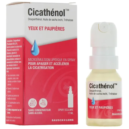Bausch&Lomb Cicathénol Spray Oculaire 17ml Bausch&Lomb Cicathénol Spray Oculaire 17ml