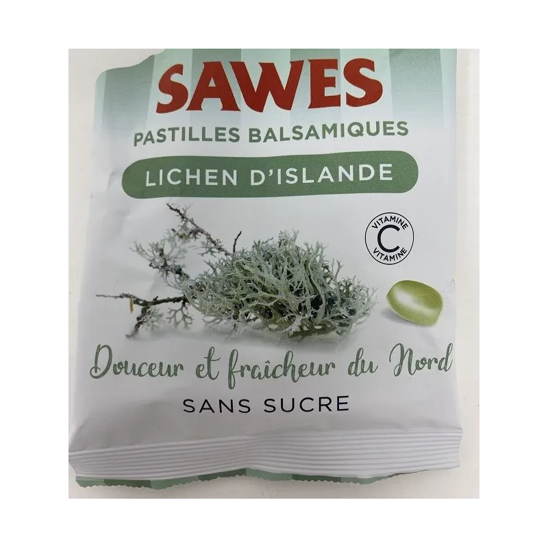 Sawes Pastilles Balsamiques Lichen d'Islande 50g Sawes Pastilles Balsamiques Lichen d'Islande 50g