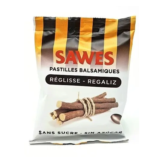 Sawes Pastilles Balsamiques Réglisse 50g Sawes Pastilles Balsamiques Réglisse 50g