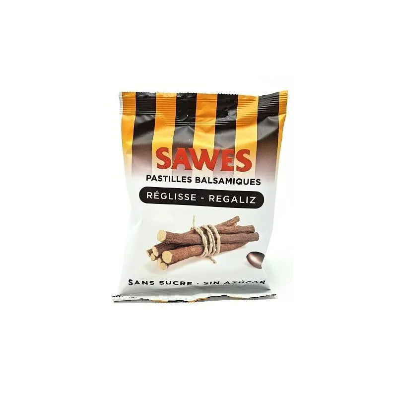 Sawes Pastilles Balsamiques Réglisse 50g Sawes Pastilles Balsamiques Réglisse 50g