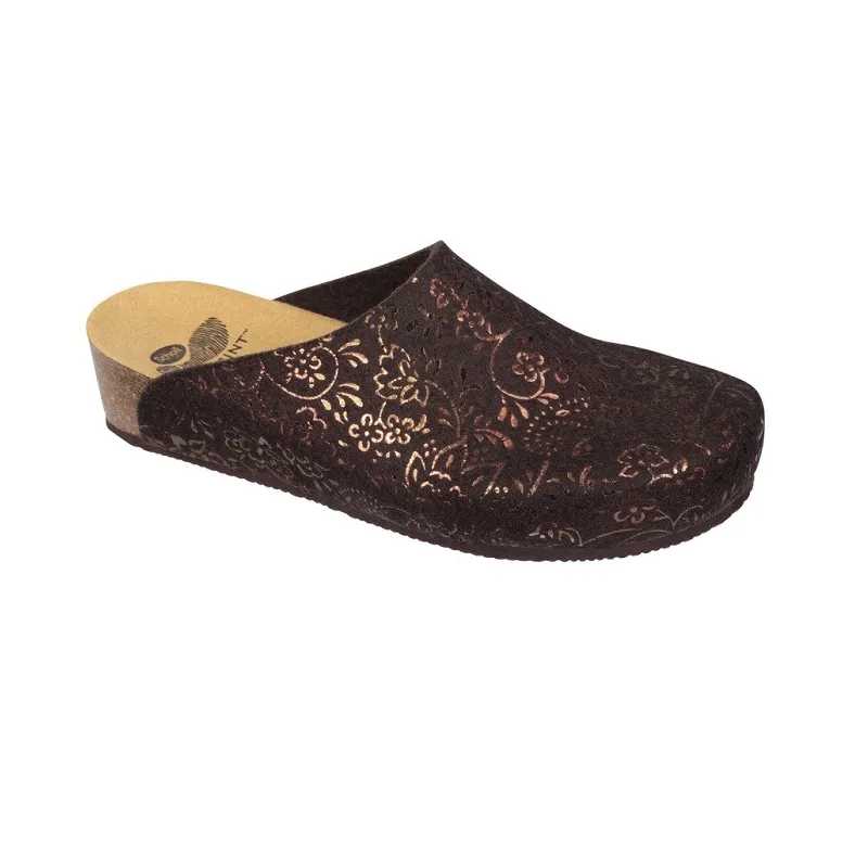 Scholl chaussons mules Silène 42 -moka