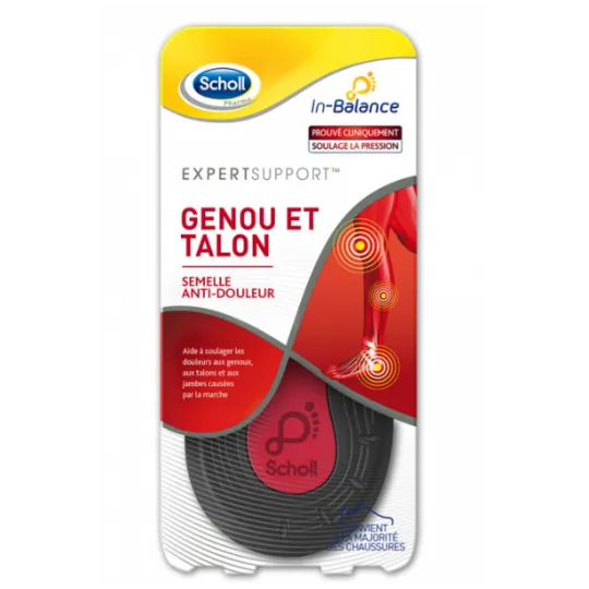 Scholl Expert Support Semelles Genou et Talon -42.5-45 Scholl Expert Support Semelles Genou et Talon -42.5-45