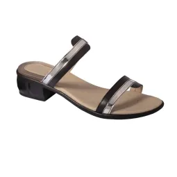 Scholl mules ASTRID -noir/argent -42