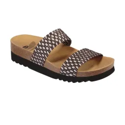 Scholl mules KAORY -marron foncé/argent -42