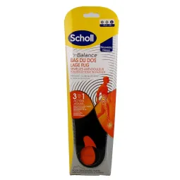 Scholl Pharma 2 Semelles In Balance Bas du Dos taille 42.5-45