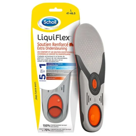Scholl Pharma 2 Semelles Liquiflex Soutien Renforcé taille 41-46.5 Scholl Pharma 2 Semelles Liquiflex Soutien Renforcé taille 41-46.5