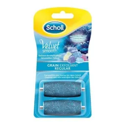 Scholl Rouleau Recharge Grain Exfoliant pour Rape electrique Express Pedi Velvet Smooth - Lot de 2 recharges