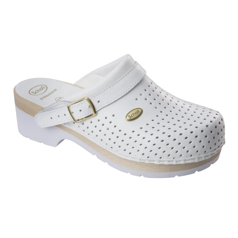 Scholl Sabot perforé gamme professionnelle taille 38 -blanc