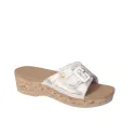 Scholl Sandale Wappy - Blanc et Argent-T38