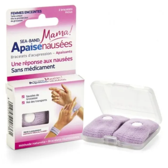 Sea Band Mama Bracelets Anti-nausées Rose