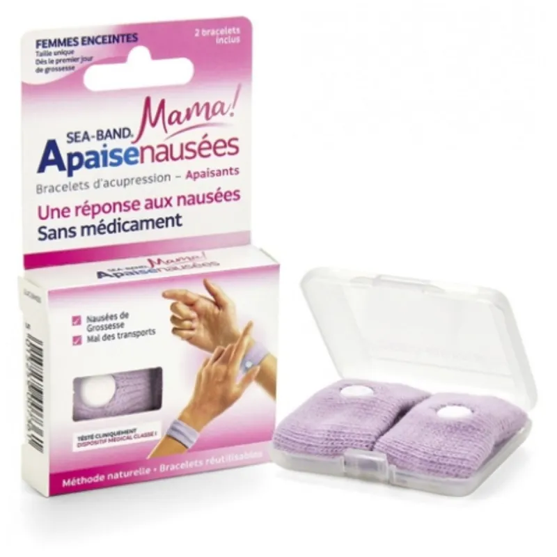 Sea Band Mama Bracelets Anti-nausées Rose