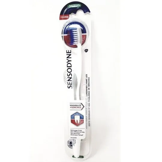 Sensodyne Brosse à Dents Sensibilité & Gencives Medium-Gris Sensodyne Brosse à Dents Sensibilité & Gencives Medium-Gris
