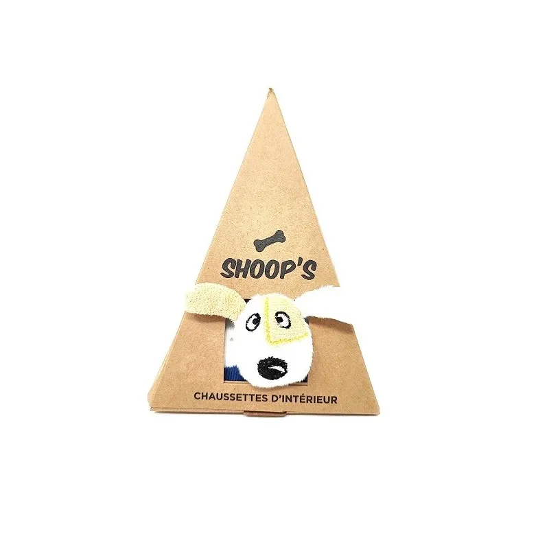 Shoop's Chaussettes d'Intérieur bébé de 6 à 24 mois-Chien rigolo