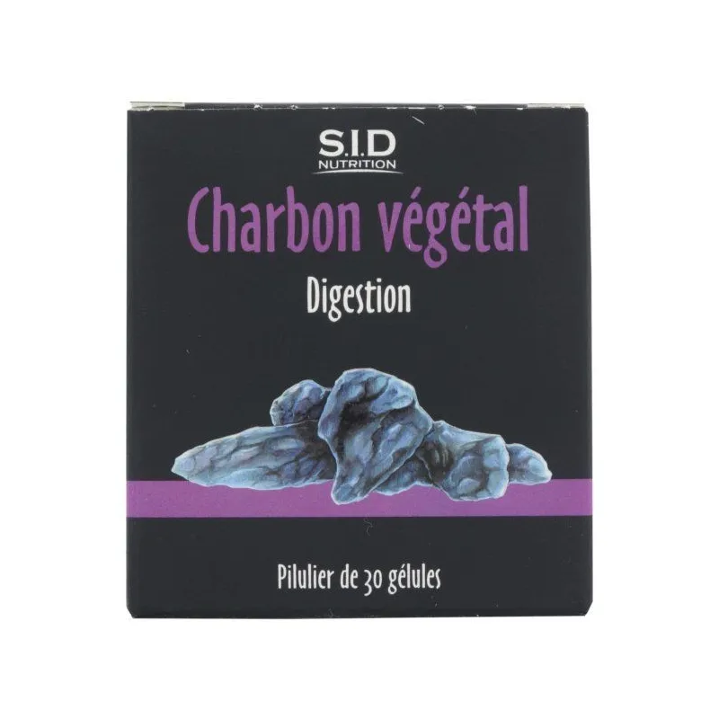 SID Nutrition Charbon Végétal 30 Gélules SID Nutrition Charbon Végétal 30 Gélules