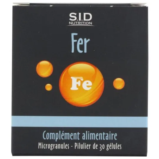 SID Nutrition Fer 30 Gélules SID Nutrition Fer 30 Gélules
