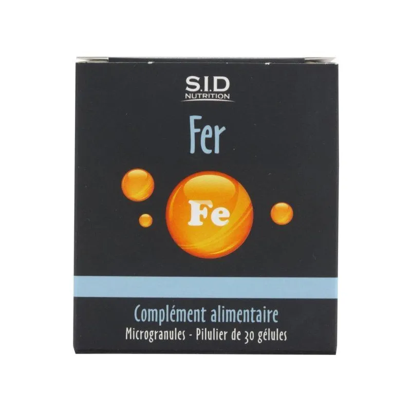 SID Nutrition Fer 30 Gélules SID Nutrition Fer 30 Gélules