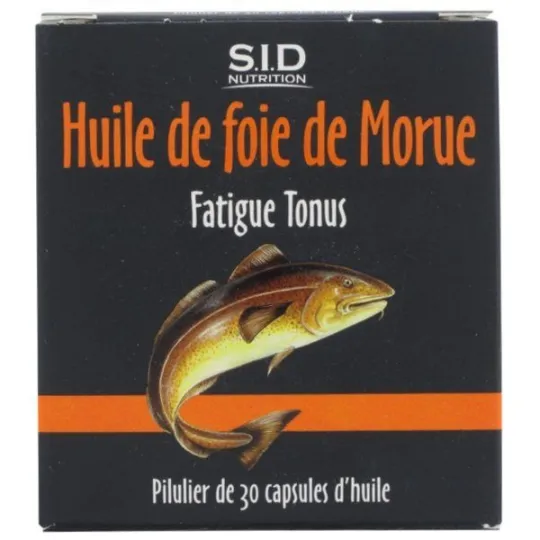 SID Nutrition Huile de Foie de Morue 30 Capsules SID Nutrition Huile de Foie de Morue 30 Capsules