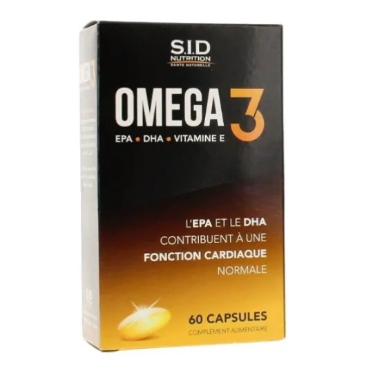 SID Nutrition Omega 3 Fonction Cardiaque 60 Capsules SID Nutrition Omega 3 Fonction Cardiaque 60 Capsules