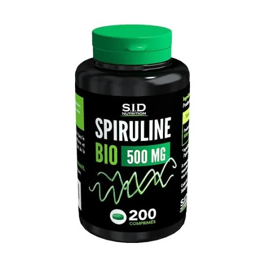 SID Nutrition Spiruline Bio 500mg 200 Comprimés SID Nutrition Spiruline Bio 500mg 200 Comprimés
