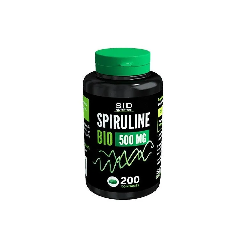 SID Nutrition Spiruline Bio 500mg 200 Comprimés SID Nutrition Spiruline Bio 500mg 200 Comprimés