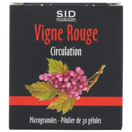 SID Nutrition Vigne Rouge 30 Gélules SID Nutrition Vigne Rouge 30 Gélules