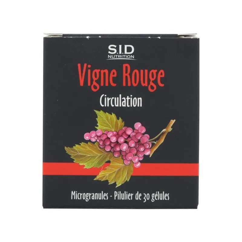 SID Nutrition Vigne Rouge 30 Gélules SID Nutrition Vigne Rouge 30 Gélules