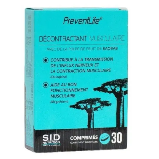 Sid Prevent Life Décontractant Musculaire 30 Comprimés